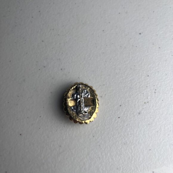 Vintage Cameo Brooches Ornate Gold Tone Oval Carved Resin Pin Jewelry Lot of 2 - Picture 12 of 13